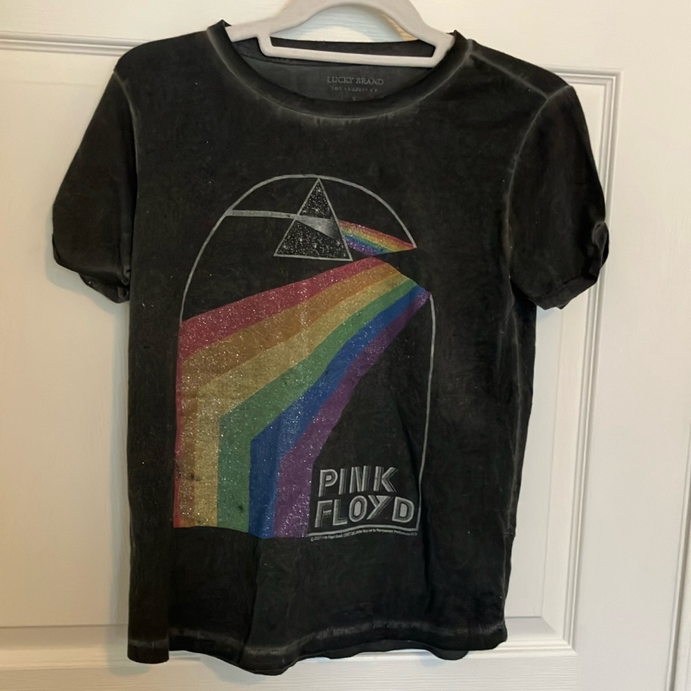 Lucky Brand Pink Floyd Sparkle Tee
